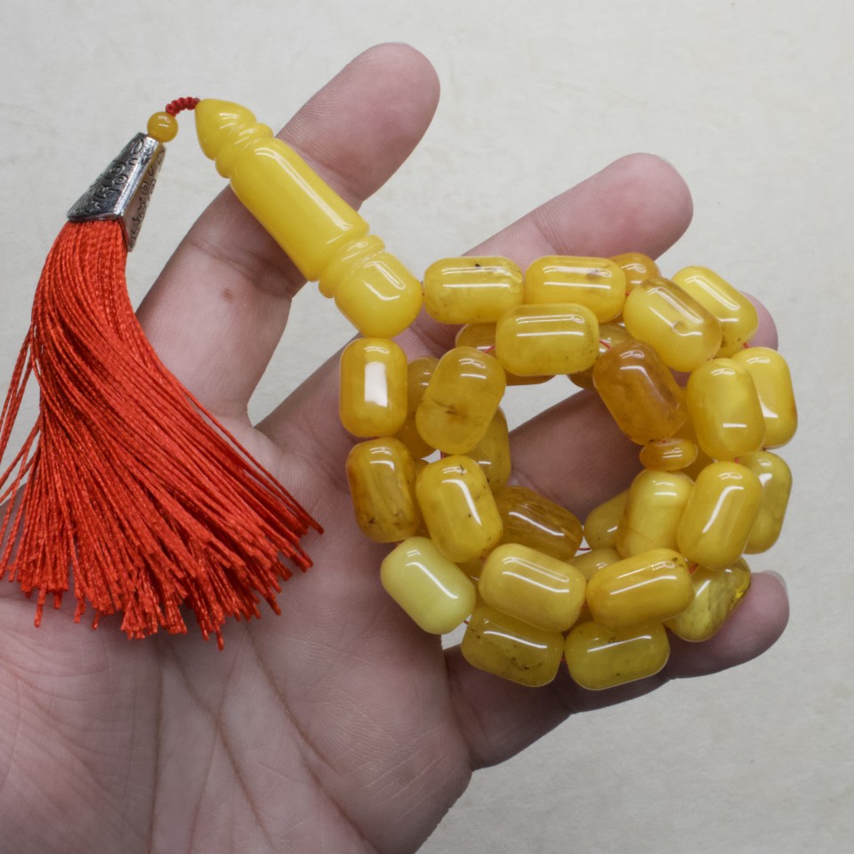 Natural Amber Rosary