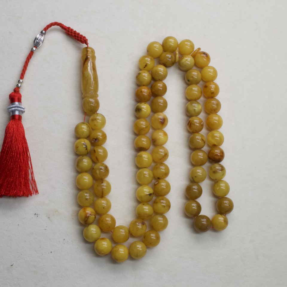 Natural Amber Rosary