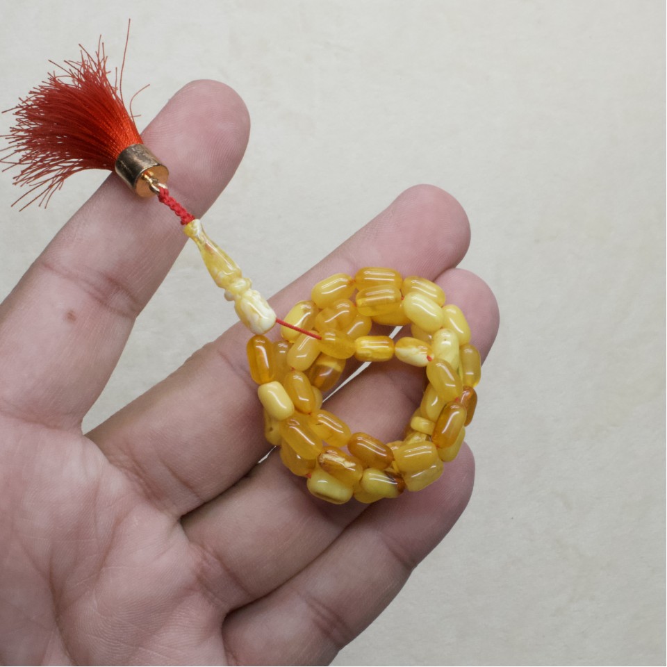 Natural Amber Rosary