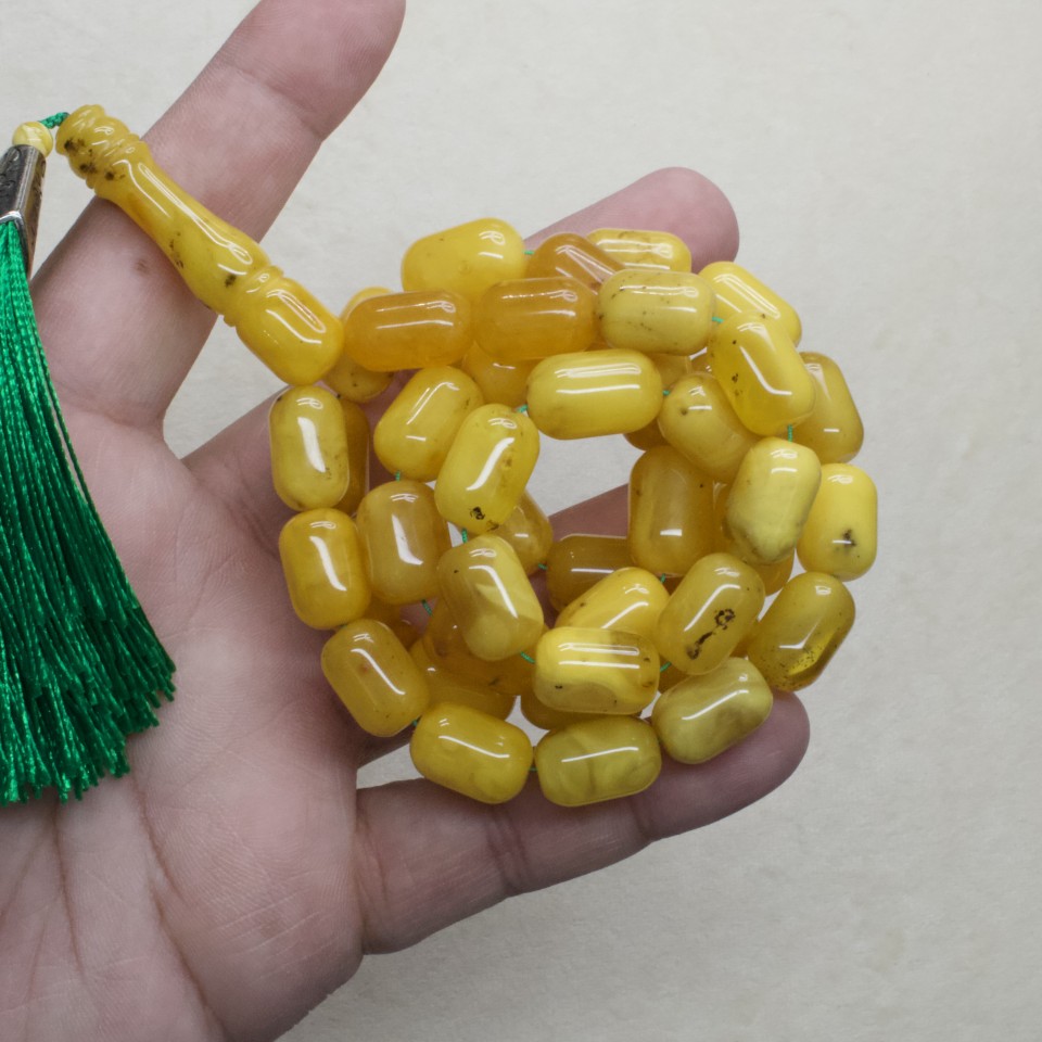Natural Amber Rosary