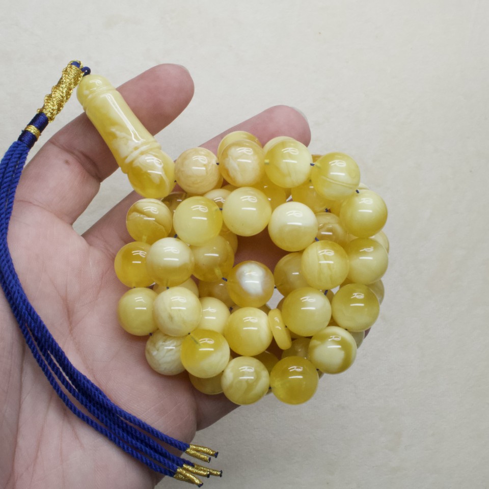 Natural Amber Rosary