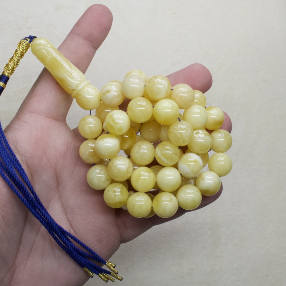 Natural Amber Rosary