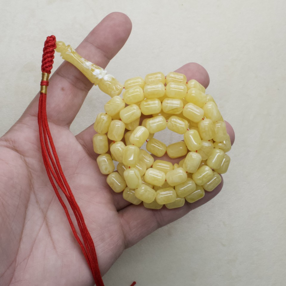 Natural Amber Rosary