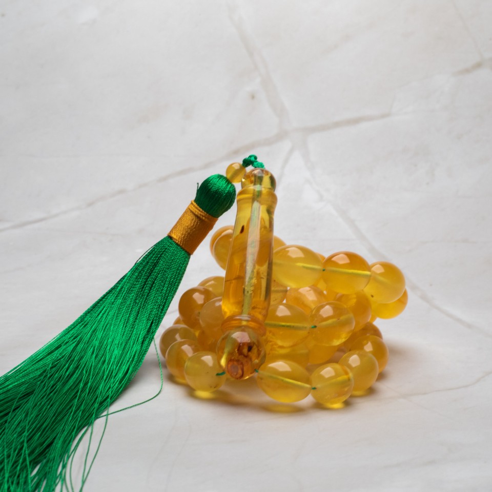 Natural Amber Rosary