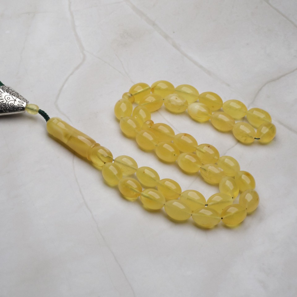 AR00043 Natural Amber Rosary