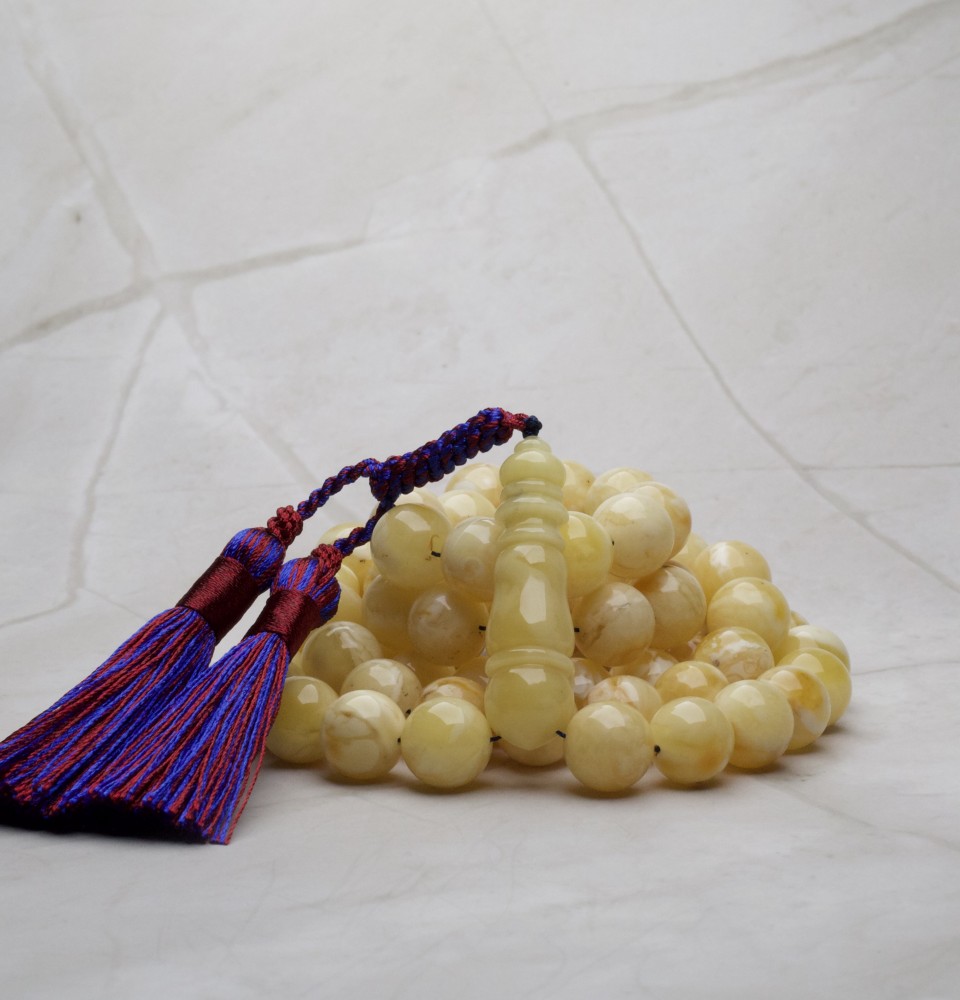 AR00054 natural amber rosary