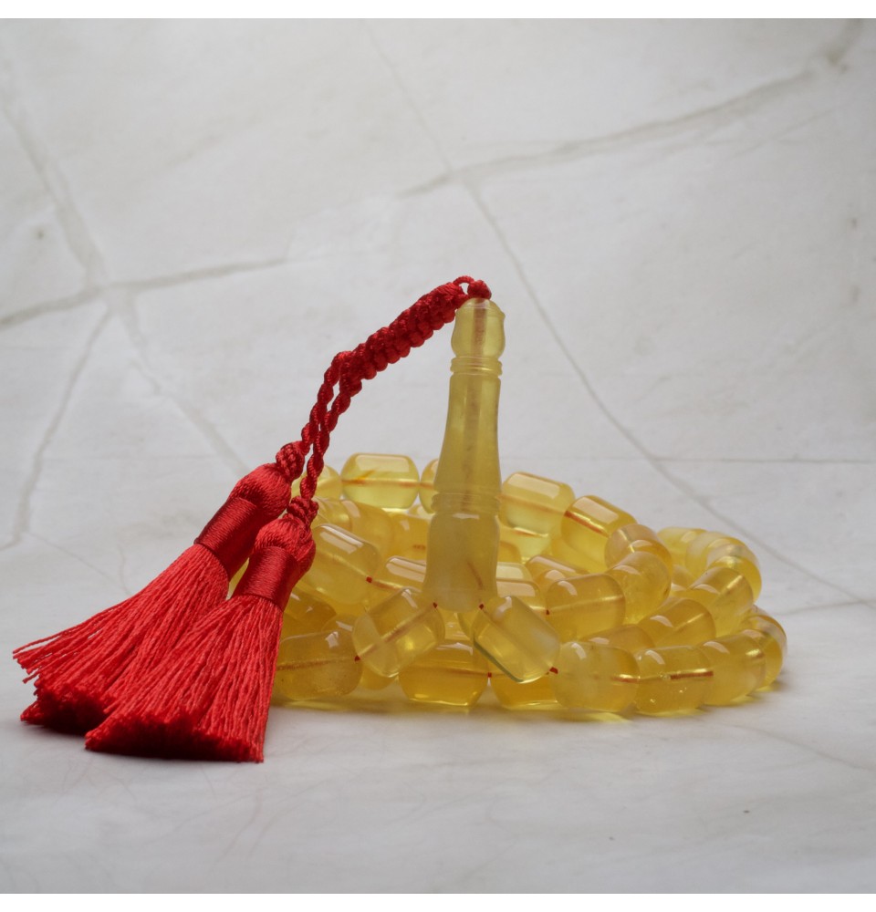 AR00062 Natural Amber Rosary 