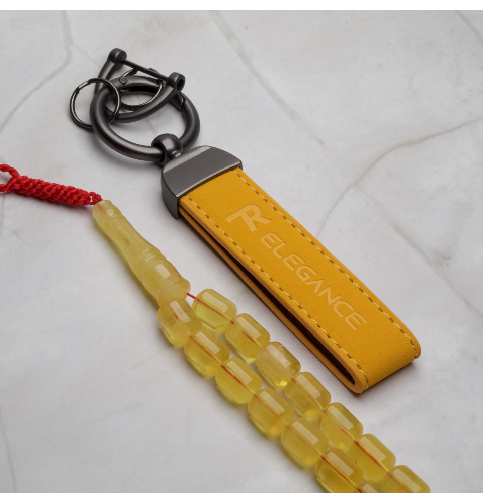 AR00062 Natural Amber Rosary 