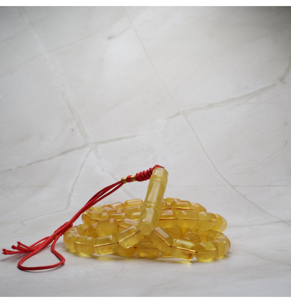 AR00064 Natural Amber Rosary 