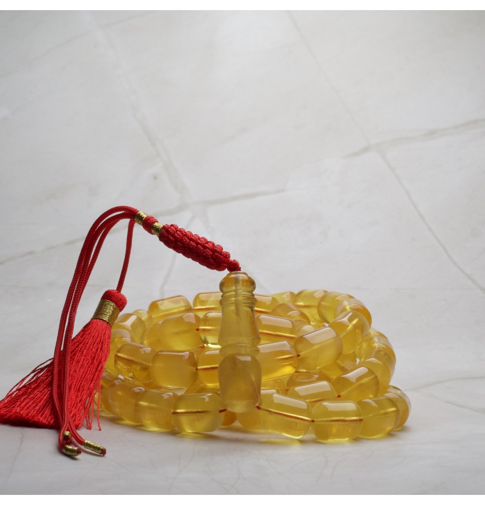 AR00065 Natural Amber Rosary 
