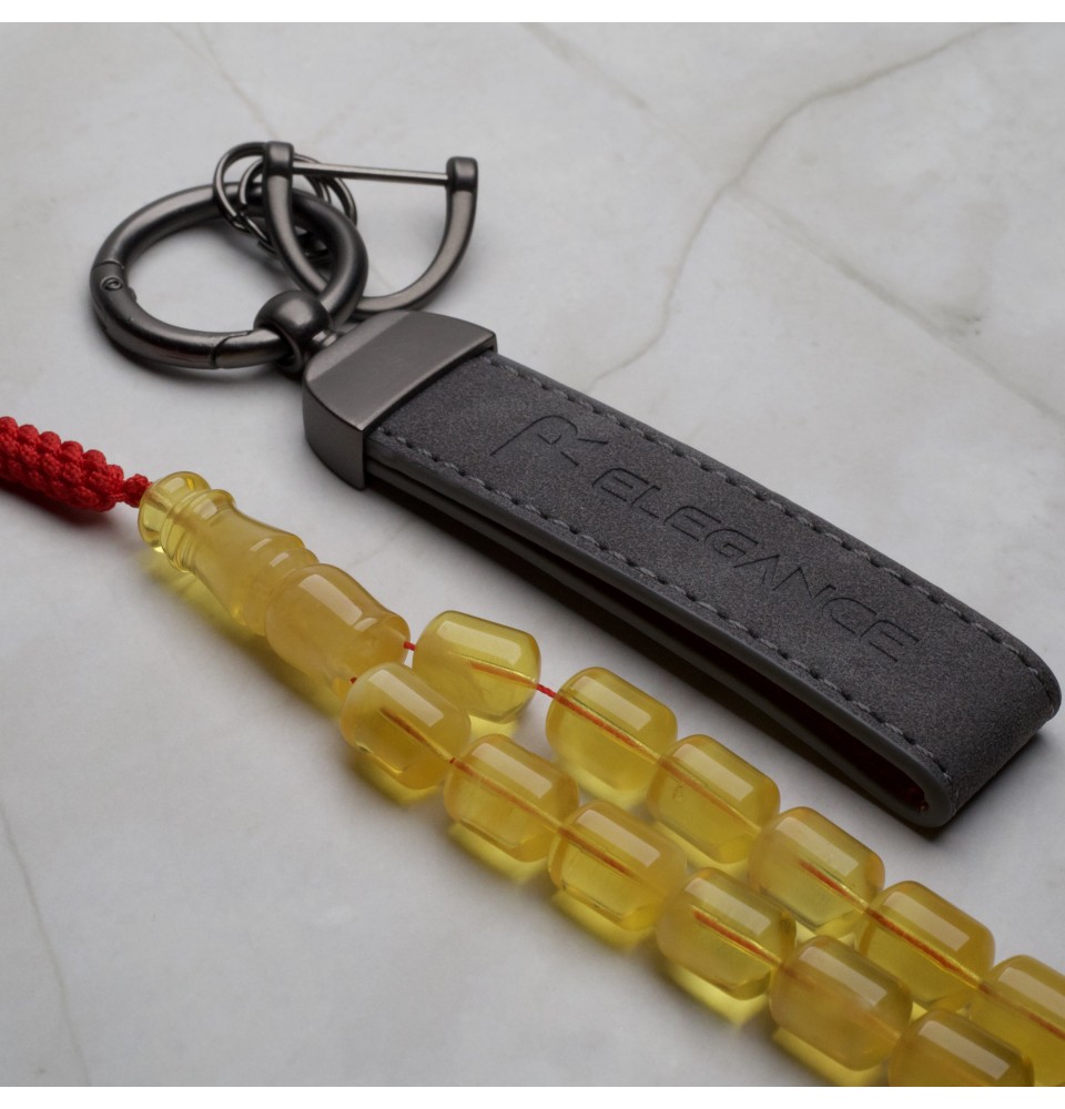 AR00065 Natural Amber Rosary 
