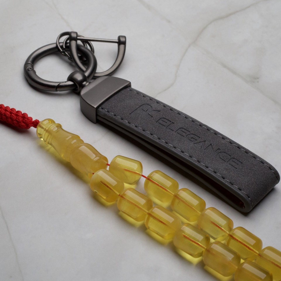 AR00065 Natural Amber Rosary