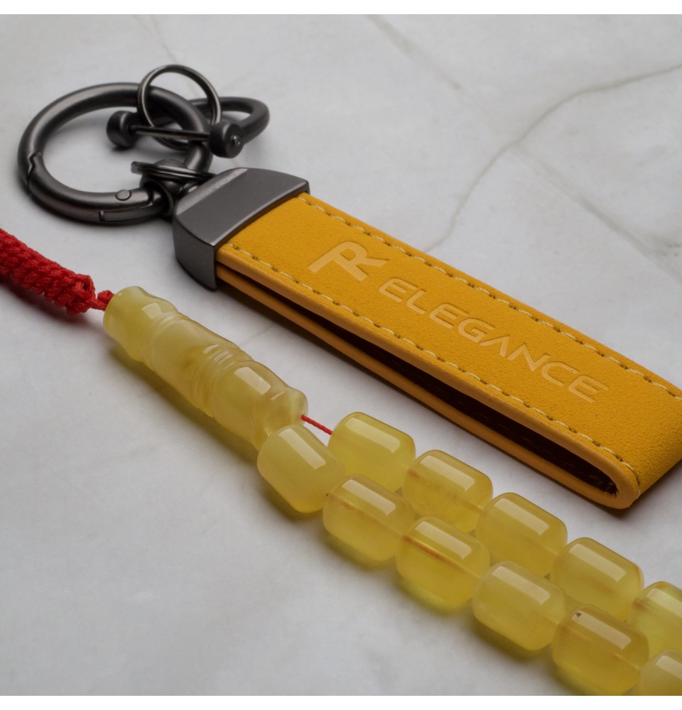 AR00066 Natural Amber Rosary 