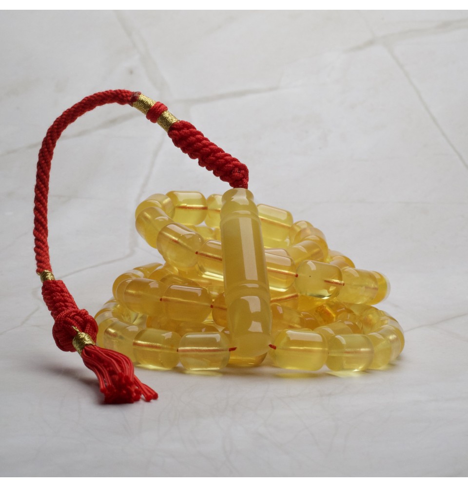 AR00070 Natural Amber Rosary 