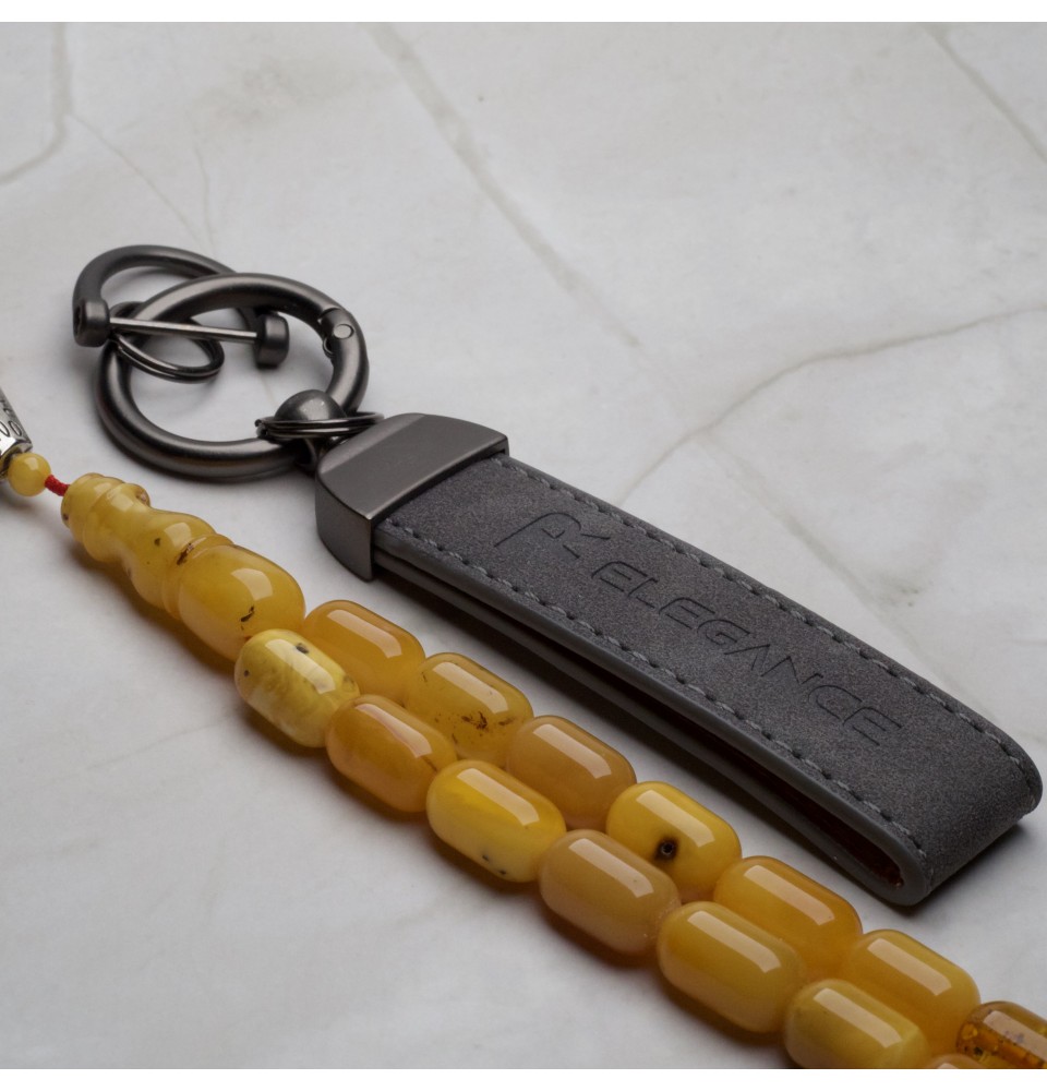 AR00071 Natural Amber Rosary 