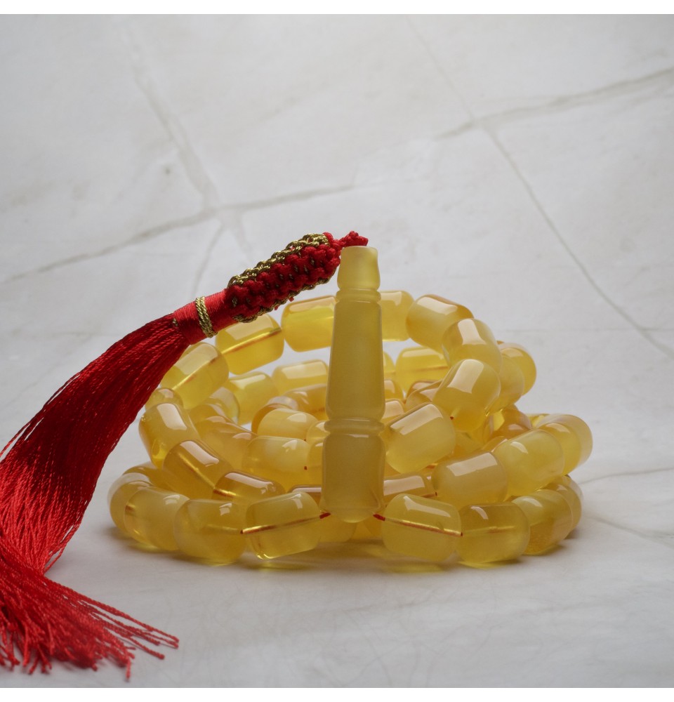 AR00073 Natural Amber Rosary 