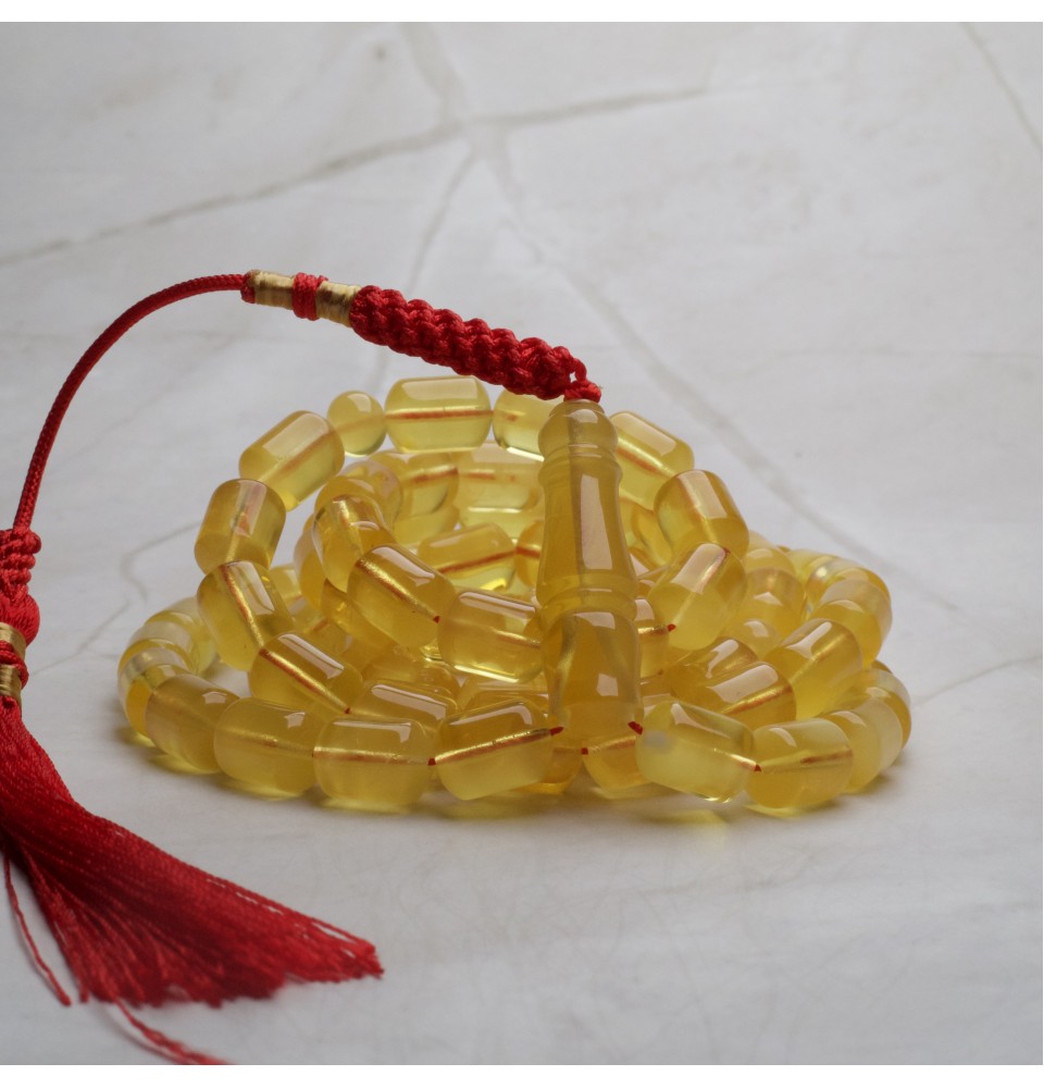 AR00074 Natural Amber Rosary 