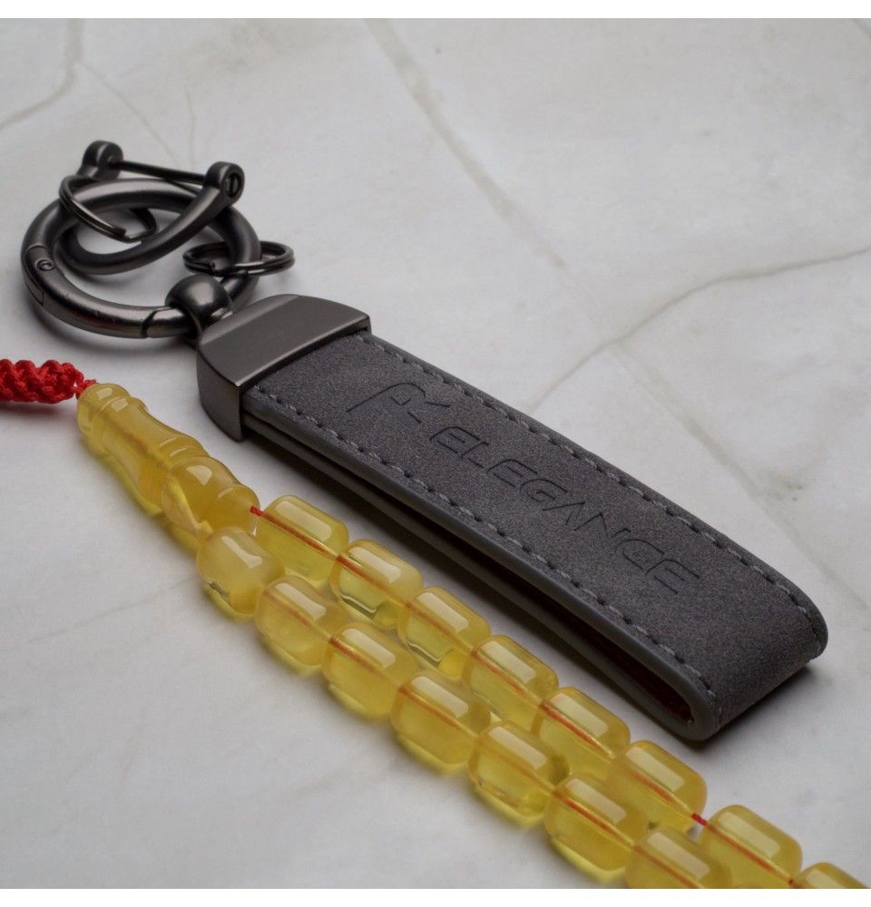 AR00074 Natural Amber Rosary 