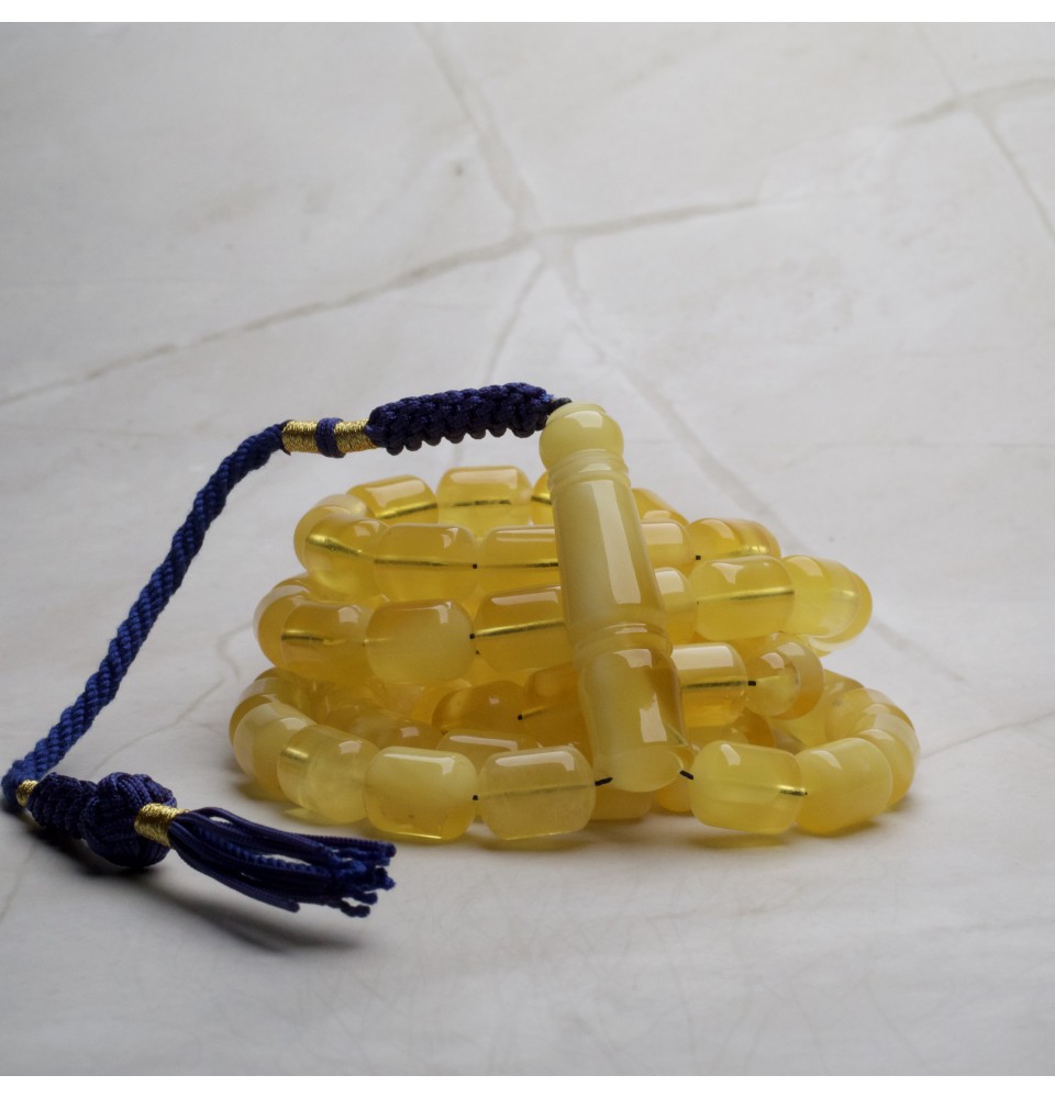 AR00075 Natural Amber Rosary 