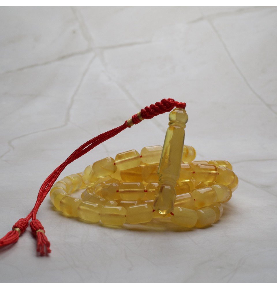 AR00079 Natural Amber Rosary 