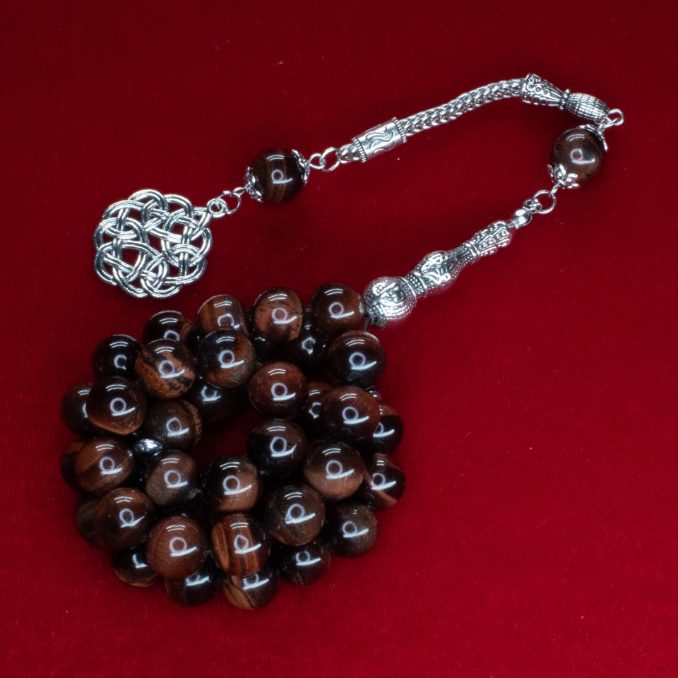 SR0003 High Quality Red Tiger Eye Stone Rosary